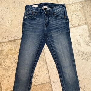 True Religion Jennie Curvy Mis Rise Skinny Jeans